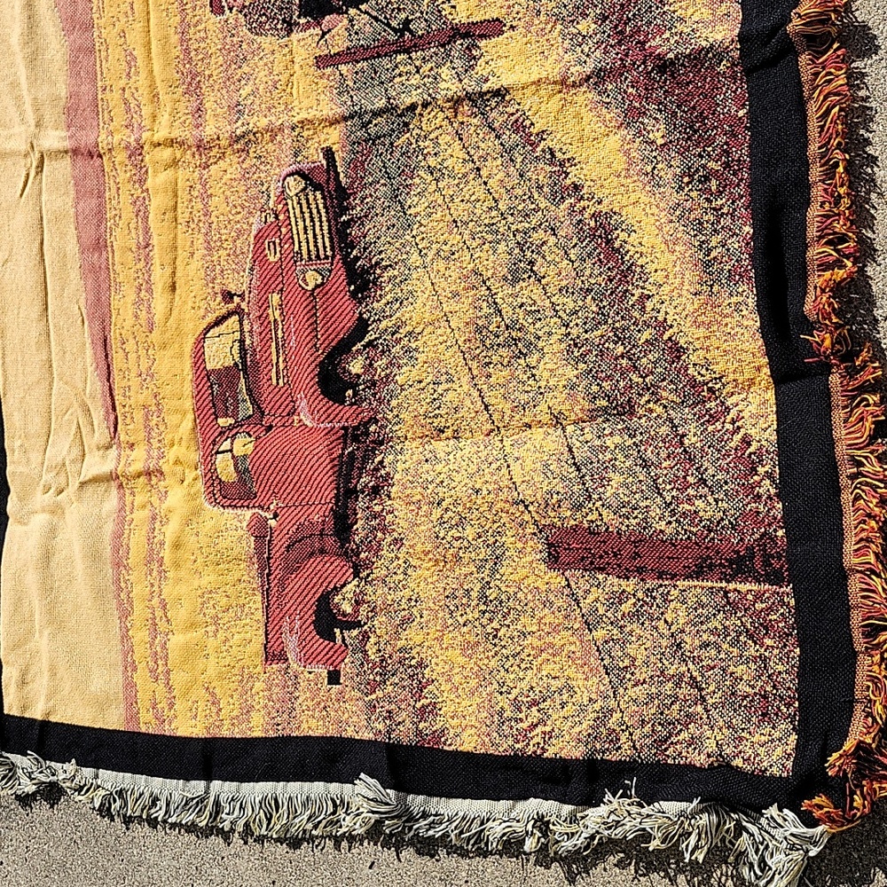 Ford F Series 50 Years Commerative Throw Blanket or Tapestry 1948-1998. - Picture 3 of 9